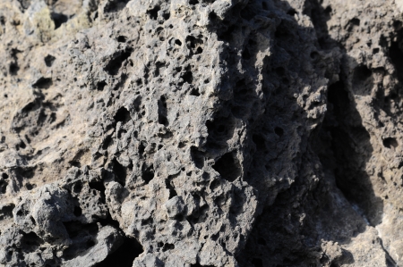 Stone Texture Hardened Lava in Tenerife Volcanic Canary Islandの写真素材