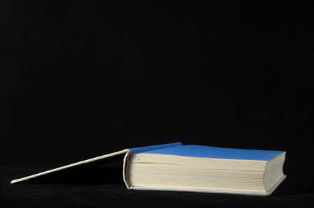 Empty Classic Book Isolated over a Black Background