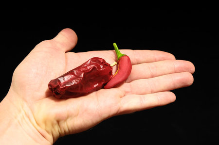 Some Very Hot Chili Peppers Ready to Cook