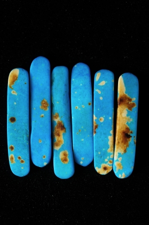 Blue Howlite Turquoise Gem Stonesの写真素材