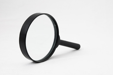 Magnifying Glass Loupe on a White Backgroundの写真素材