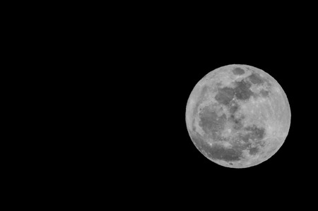 Moon Closeup Showing the Details of Lunar Surface の写真素材