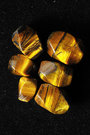 Tiger Eye Stones Ready to Make Handmade Jewelryの写真素材