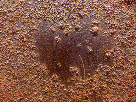 Orange Old and Rusty metal plate Textureの写真素材