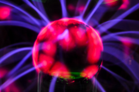 Plasma Static Electricity in a Tesla Sphereの写真素材
