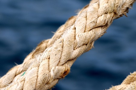 A Naval Rope on a Pier, in Canary Islands, Spainの写真素材