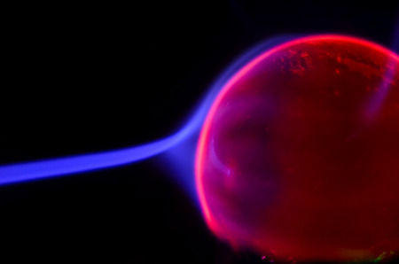 Plasma Static Electricity on a Tesla Sphereの写真素材
