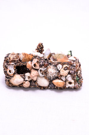 Seashell Decorations Handmade Mini House Made of Shells
