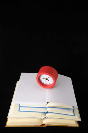 Empty Classic Book Isolated over a Black Background