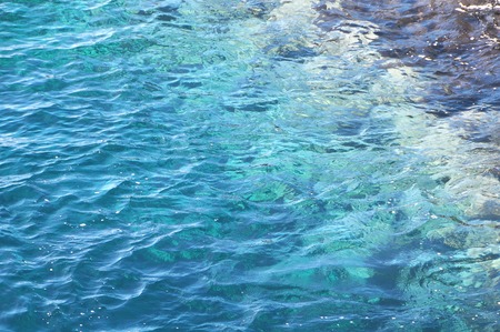 Blue Water Waves Texture on the Atlantic Oceanの写真素材