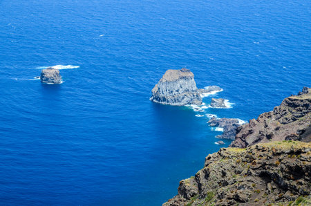 Aerial View Of El Hierro Canary Island Spainの写真素材
