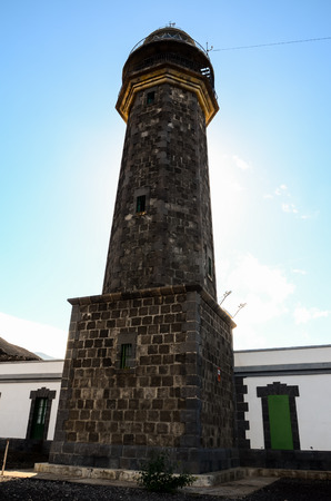Lighthouse at the Western Place of the Canary Islands Faro de Orchilla point of the prime meridian until 1894の写真素材