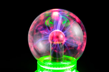 Plasma Static Electricity on a Tesla Sphere