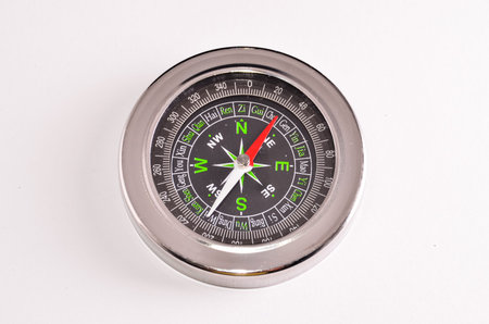 Vintage Classic Compass on a White Background