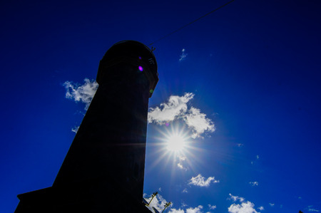 Lighthouse at the Western Place of the Canary Islands Faro de Orchilla point of the prime meridian until 1894の写真素材