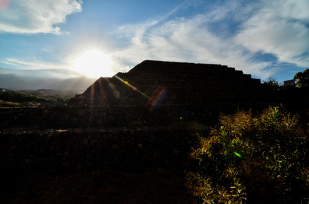 Ancient Guanche Guimar Pyramids in Tenerife Islandの写真素材
