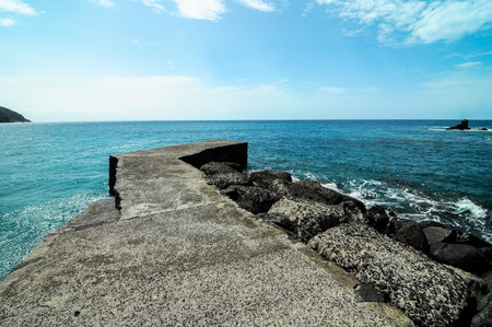 Playa de la Alojera in La Gomera Canary Islands Spainの写真素材