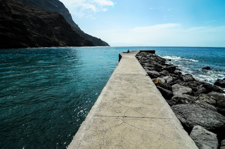 Playa de la Alojera in La Gomera Canary Islands Spainの写真素材