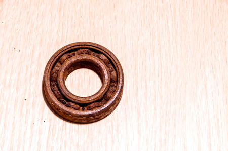 Old Used Vintage Rusty Bearing from a Motorの写真素材