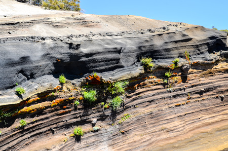 Seamless Colored Dry Hardened Volcanic Lava Textureの写真素材