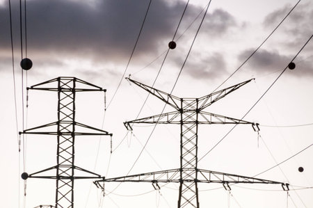 High Voltage Electric Transmission Tower Energy Pylon