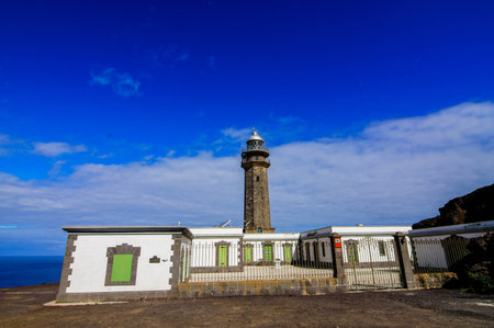 Lighthouse at the Western Place of the Canary Islands Faro de Orchilla point of the prime meridian until 1894の写真素材