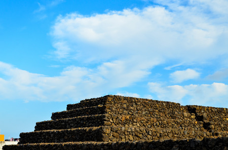 Ancient Guanche Guimar Pyramids in Tenerife Islandの写真素材