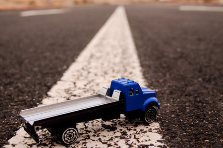 Model of the Truck on an Asphalt Road