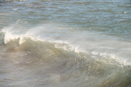 Big Blue Wave Breaks in the Atlantic Ocean