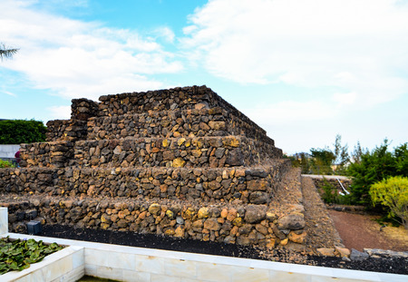 Ancient Guanche Guimar Pyramids in Tenerife Islandの写真素材