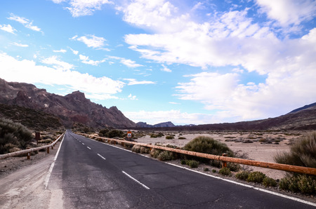 Teide National Park in Tenerife at Canary Islandsの写真素材