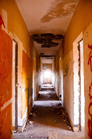 Abandoned Buildings of a Military Base in Tenerife Canary Islands Spainの写真素材