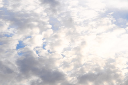 Clouds over the Atlantic Ocean in Tenereife Canary Islands Spain