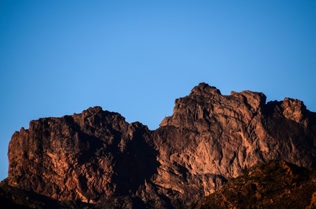 Volcanic Rock Basaltic Formation in Gran Canaria Canary Islandsの写真素材