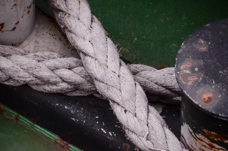 Picture of an Old Vintage Naval Rope