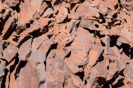 Dry Lava Basaltic Rock Stone Texture Background
