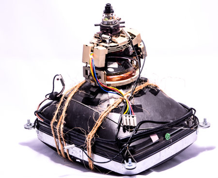 Vintage Cathode Ray Tube CRT Wrapped with Twine