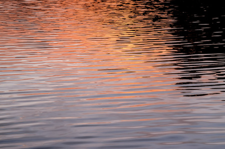 Water Texture Pattern at Sunset on the Atlantic Oceanの写真素材