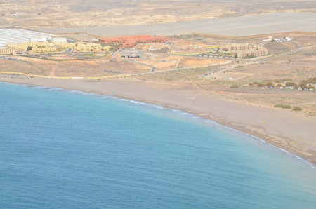 Picture View of a Tropical Beach near the Cityの写真素材
