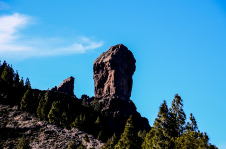 Volcanic Rock Basaltic Formation in Gran Canaria Canary Islandsの写真素材