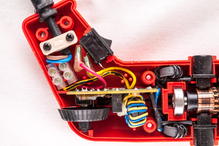 Home Technology Concept Broken Disassembled Drill Interiorの写真素材