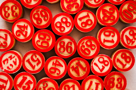 Photo of Wooden Numbers Texture Pattern Backgroundの写真素材