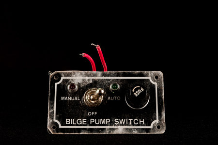 Old Vinatge Used Black Grunge Switch Interruptor