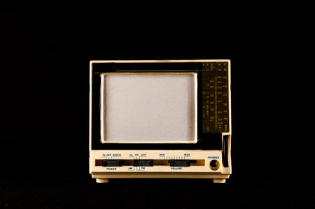 Classic Vintage Retro Style Old Plastic Televison