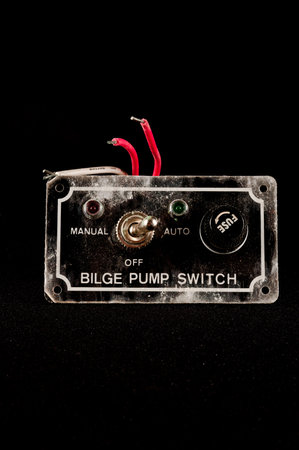 Old Vinatge Used Black Grunge Switch Interruptor
