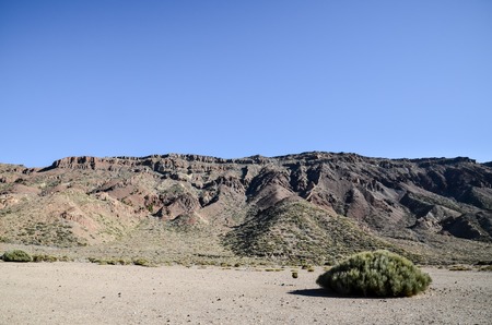 Desert Landscape in Volcan Teide National Park, Tenerife, Canary Island, Spainの写真素材