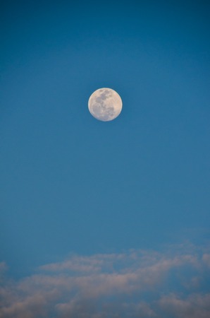 Moon Closeup Showing the Details of Lunar Surface.の写真素材