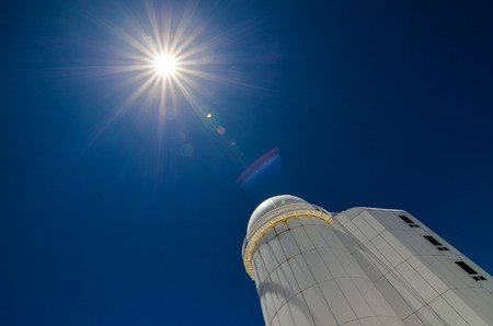 Telescopes of the Teide Astronomical Observatory in Tenerife, Spain.の写真素材