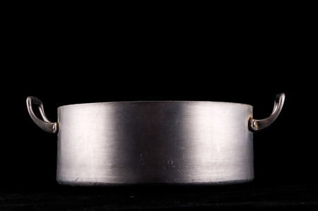 Picture of an Old Vintage Aluminium Potの写真素材