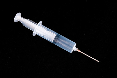 Picture of a Transparent White Classic Syringeの写真素材